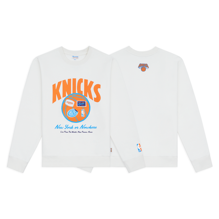 NYON x Knicks Game Changer Off White Crewneck - Image 3