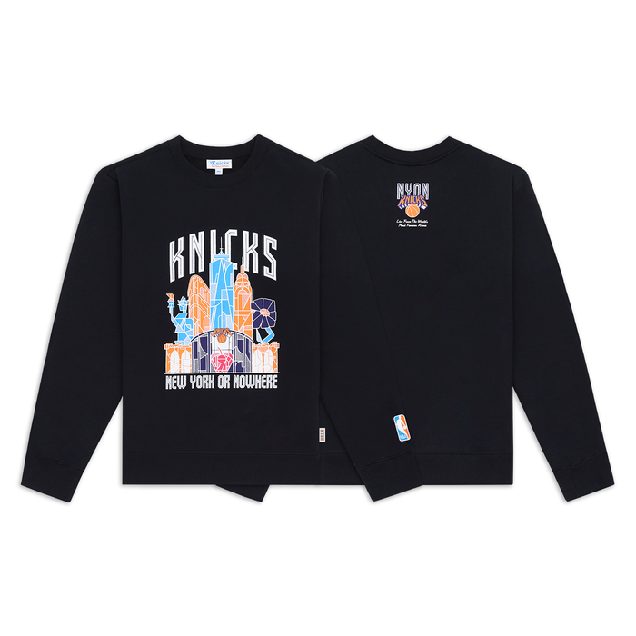 NYON x Knicks Skyscraper Black Crewneck - Image 3
