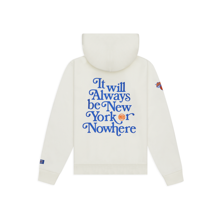 NYON x Knicks Ivory Motto Hoodie - Image 2