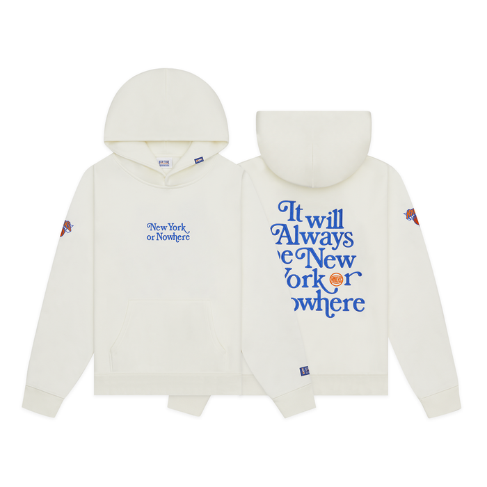 NYON x Knicks Ivory Motto Hoodie - Image 3