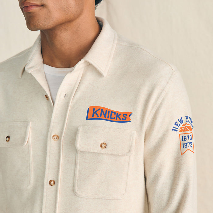 Faherty Knicks Cream Legend Sweater Shirt - Image 2