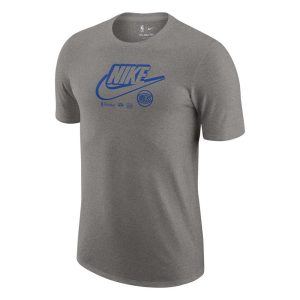 Nike Knicks Swoosh Logo Grey Tee
