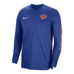 Nike Knicks On Court 23-24 Dri-fit Pregame Longsleeve T-Shirt