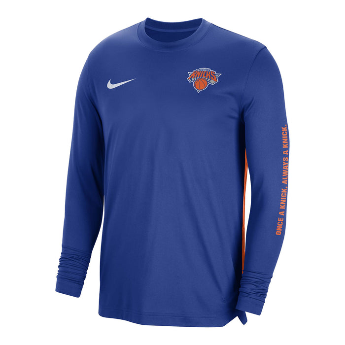 Nike Knicks On Court 23-24 Dri-fit Pregame Longsleeve T-Shirt