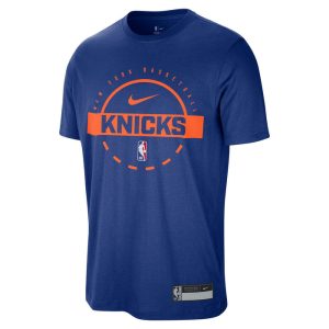 Nike Knicks On Court 25-26 Authentic Practice Royal Tee