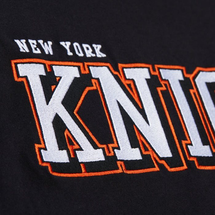 Mitchell & Ness Knicks Black Training Camp Longsleeve Tee - Image 3