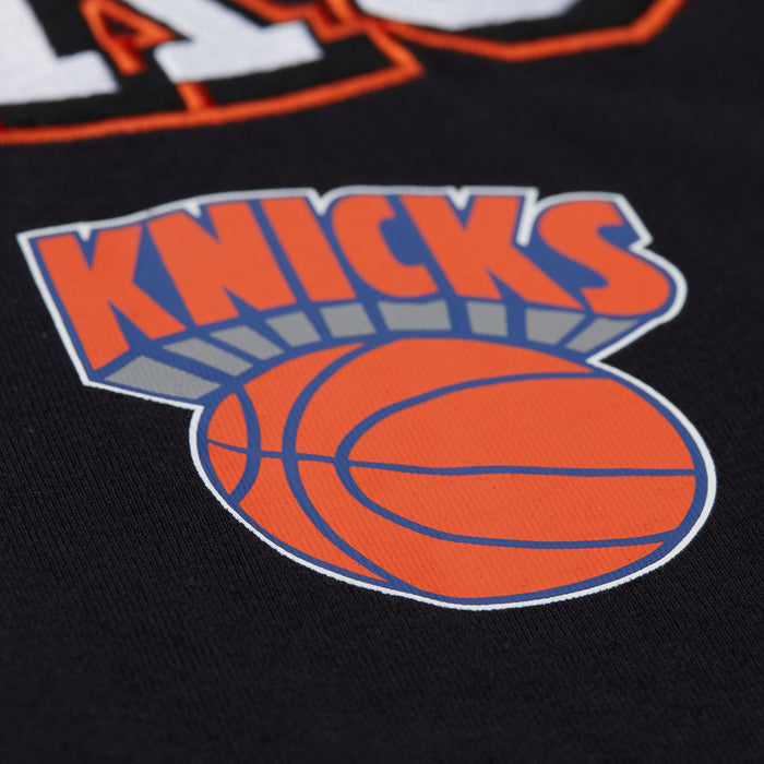 Mitchell & Ness Knicks Black Training Camp Longsleeve Tee - Image 4