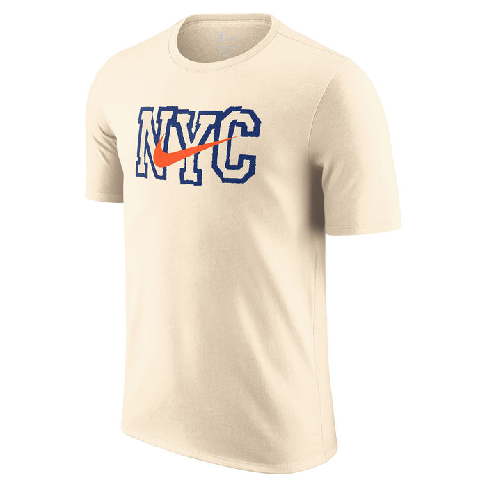 Nike Knicks City Edition 2025-26 Cream Essential Logo Tee
