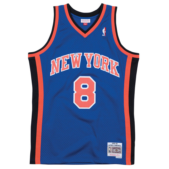 Latrell Sprewell Mitchell & Ness 98-99 Road Swingman Jersey - Image 2