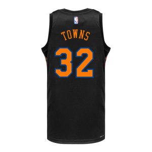 Karl-Anthony Towns Nike Black Statement Swingman Jersey
