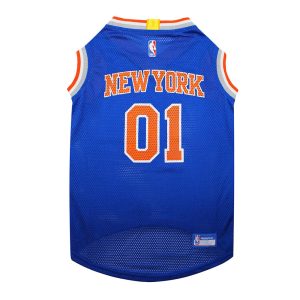 New York Knicks Pet Mesh Basketball Jersey