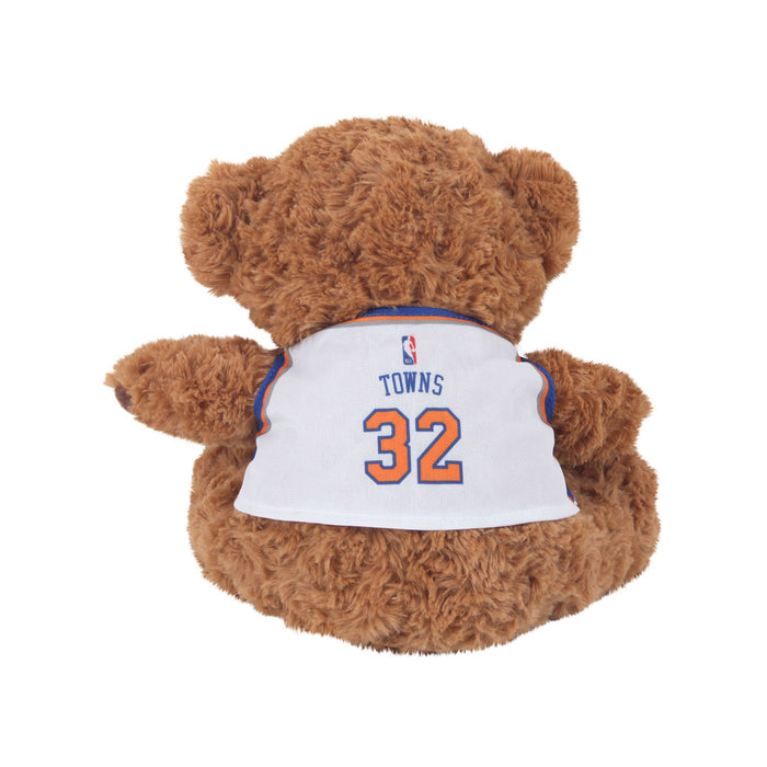 Knicks Karl Anthony Towns Jersey 10" Seated Bear - Image 2