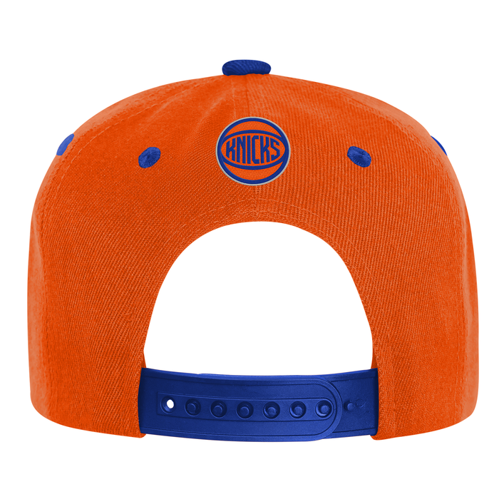 Youth Knicks Script Orange Flatbrim Snapback - Image 2