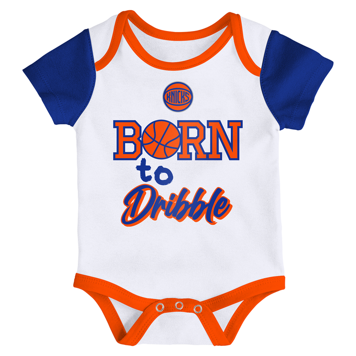 Newborn Knicks Born To Hoop 3 Piece Creeper Set - Image 2