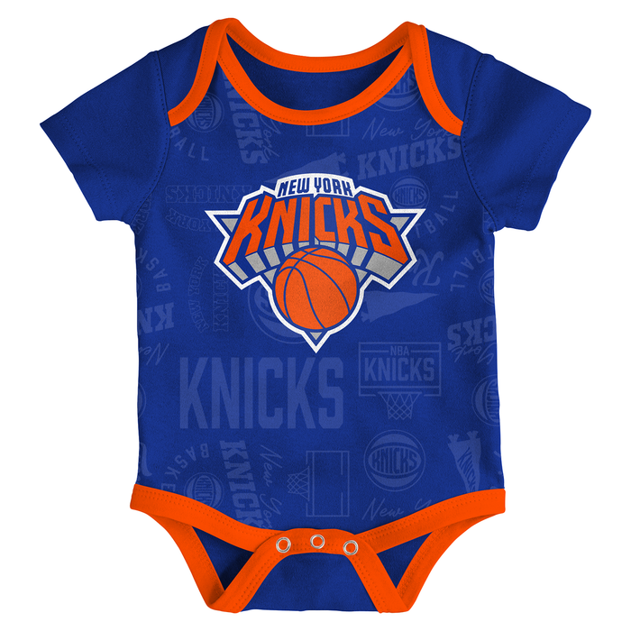 Newborn Knicks Born To Hoop 3 Piece Creeper Set - Image 3