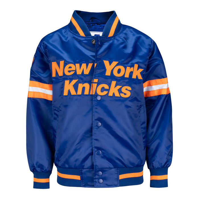 Youth Starter Knicks Scrimmage Varsity Jacket - Image 2
