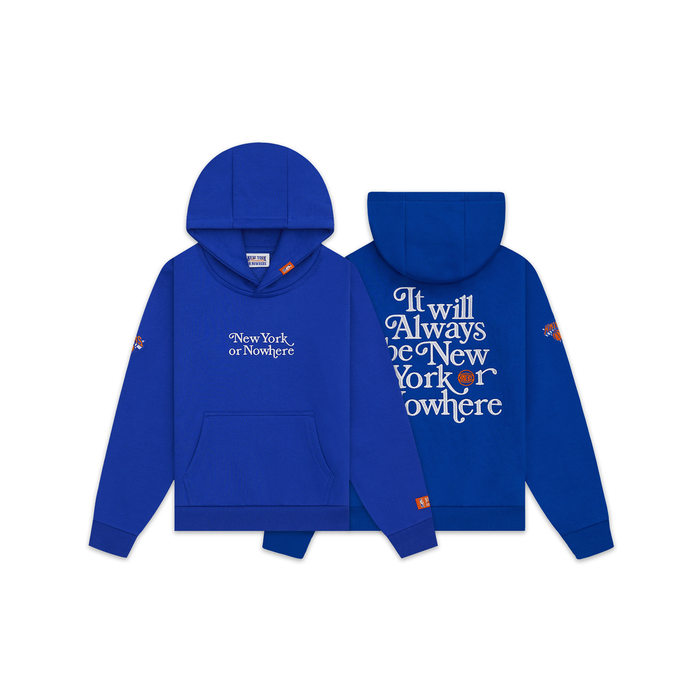 Kids NYON x Knicks Royal Motto Hoodie - Image 3