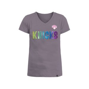 Girls New Era Knicks Flip Sequin Tee