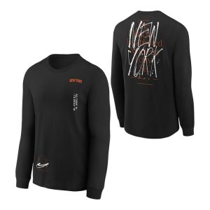 Youth Nike Knicks MAX90 Graphic Longsleeve Tee