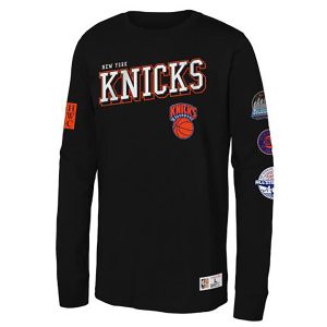 Youth Mitchell & Ness Knicks Training Camp Longsleeve Tee