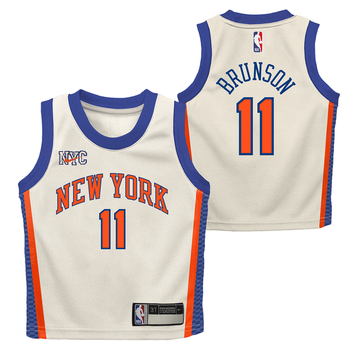 Kids 2025-26 Knicks Jalen Brunson City Edition Jersey - Image 3
