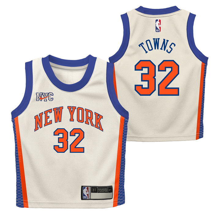 Kids 2025-26 Knicks Karl-Anthony Towns City Edition Jersey - Image 3