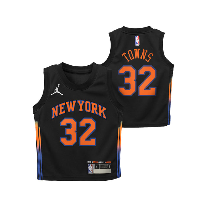 Kids Karl-Anthony Towns Black Statement Swingman Jersey - Image 3