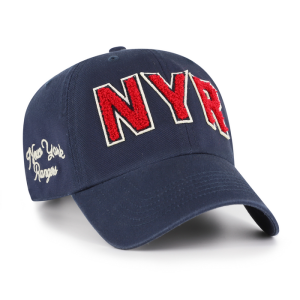 Women's '47 Brand Rangers Navy Zoey Clean Up