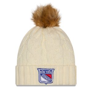 Women's New Era Rangers Fur Chrome Knit Pom