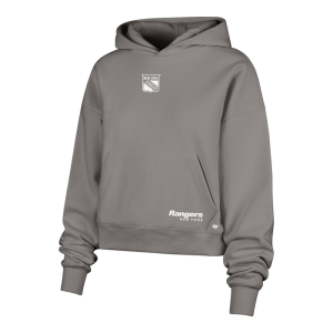 Women's '47 Brand Rangers Wolf Grey Sue Foundation Hood