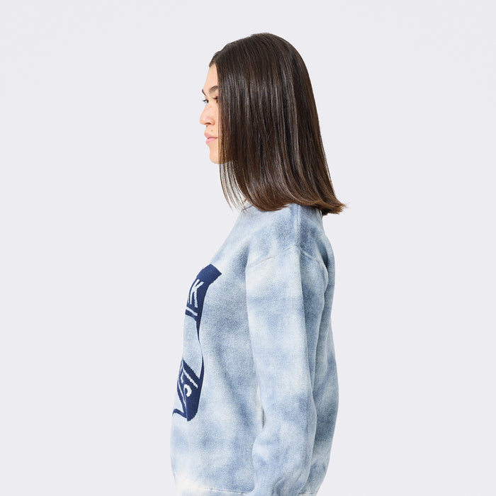 Terez Rangers Tonal Tie Dye Knit Cotton Sweater - Image 3