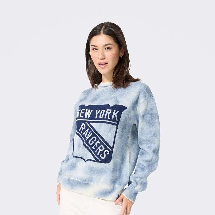 Terez Rangers Tonal Tie Dye Knit Cotton Sweater - Image 4