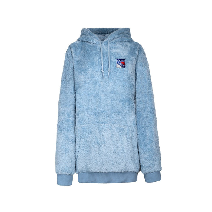 Jill Martin Rangers Denim Blue Sherpa Hoodie