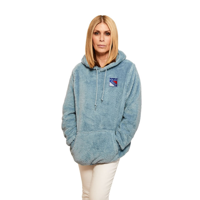 Jill Martin Rangers Denim Blue Sherpa Hoodie - Image 2