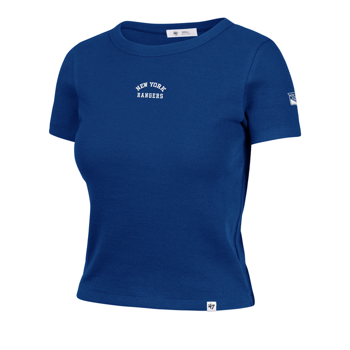 Women's '47 Brand Rangers Spirited Baby Rib Tee