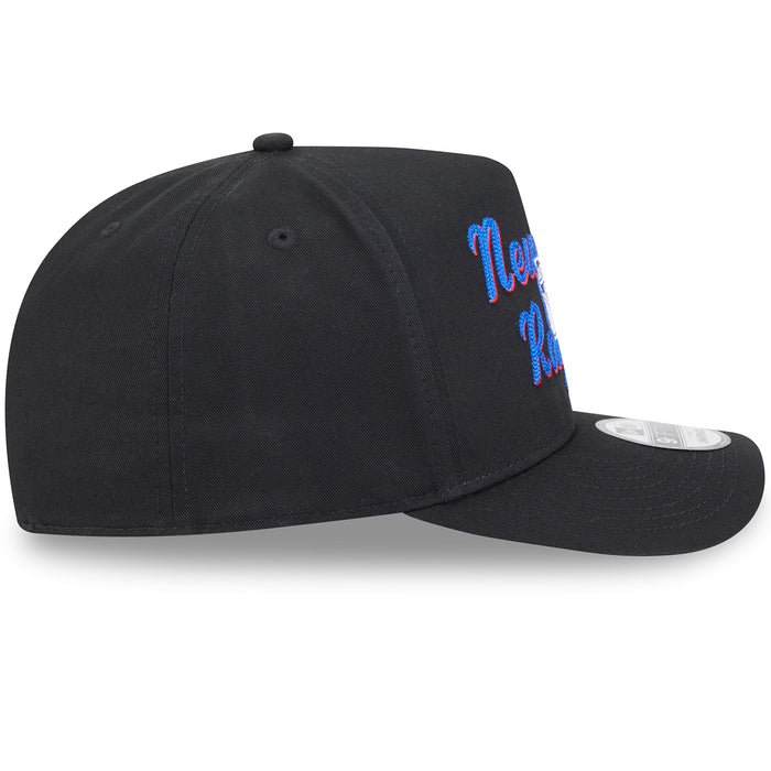 New Era Rangers Chainstitch 950 A Frame Snapback Black - Image 6