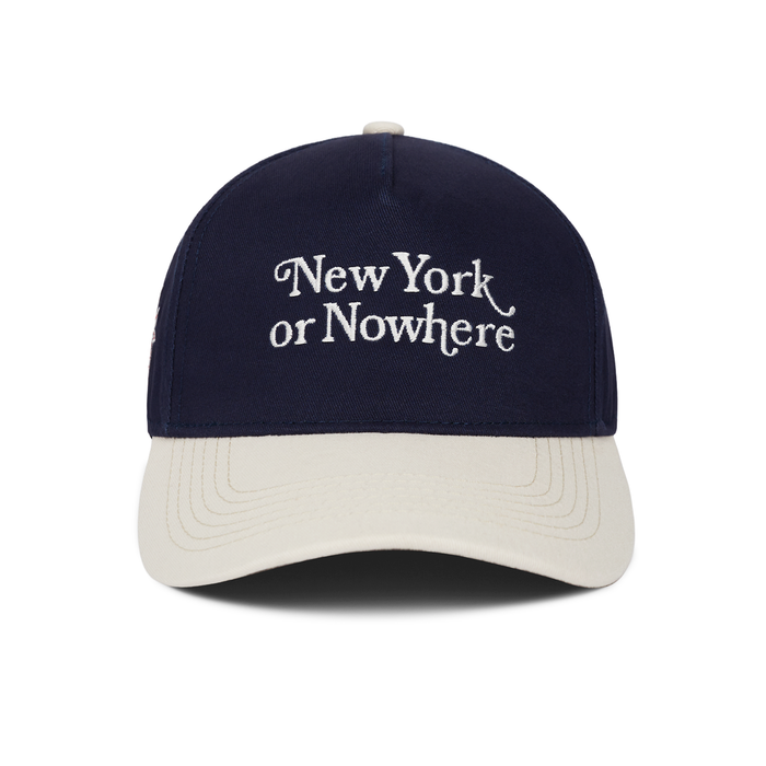 NYON x Rangers Navy/White Motto Snapback - Image 3