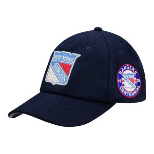 American Needle Rangers Centennial Logo Archive Navy Wool Hat