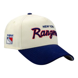 New Era Rangers Script Two-Tone Cream/Navy 940 A-Frame Snapback