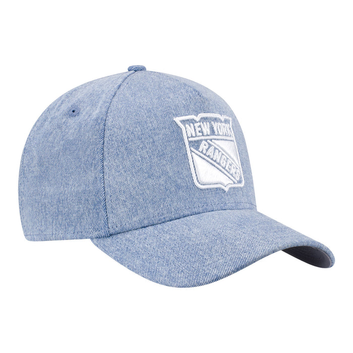 New Era Rangers Exclusive Denim 940 A-Frame Snapback Hat - Image 2