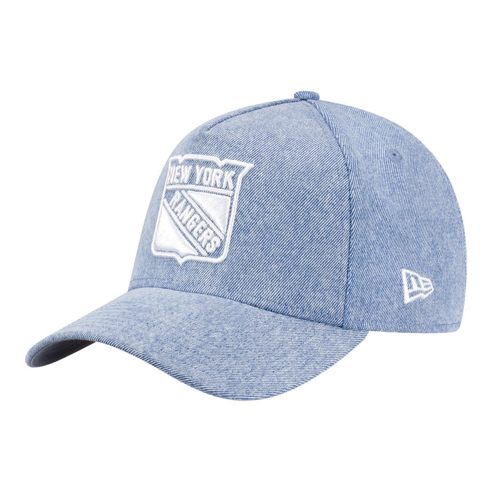 New Era Rangers Exclusive Denim 940 A-Frame Snapback Hat