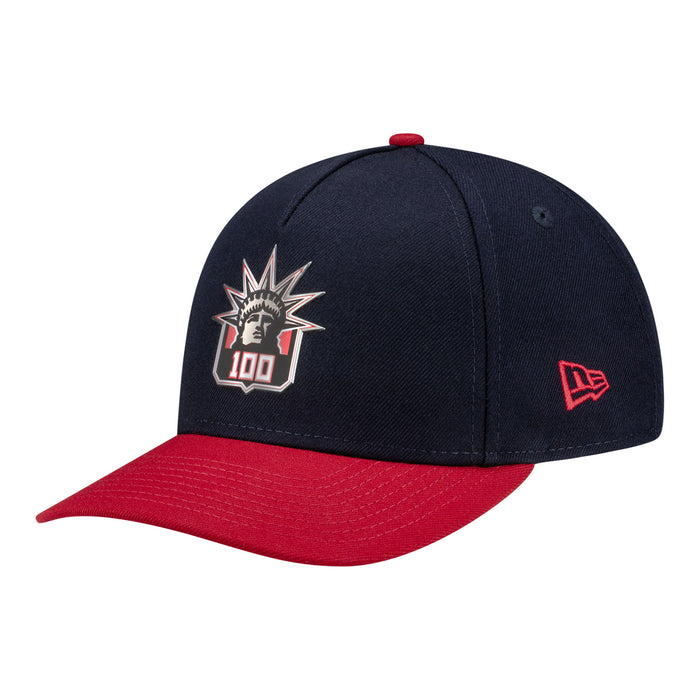 New Era Rangers Exclusive Centennial Liberty 100 940 M-Crown A-Frame Adjustable Hat
