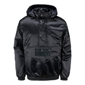 Starter Rangers Force Play Half Zip Pullover Jacket