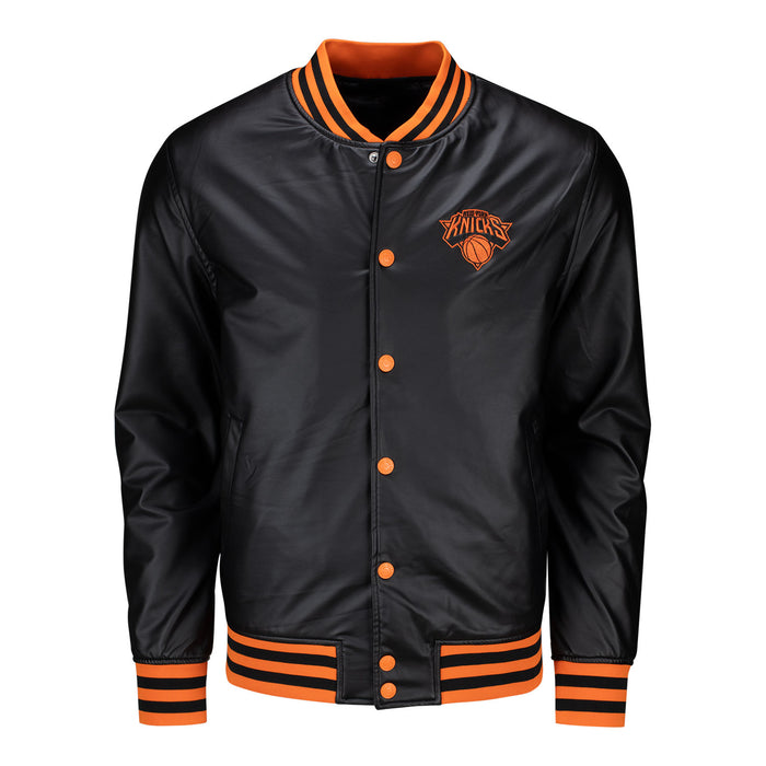 Wild Collective Knicks Metallic Bomber Jacket