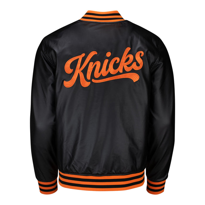 Wild Collective Knicks Metallic Bomber Jacket - Image 2