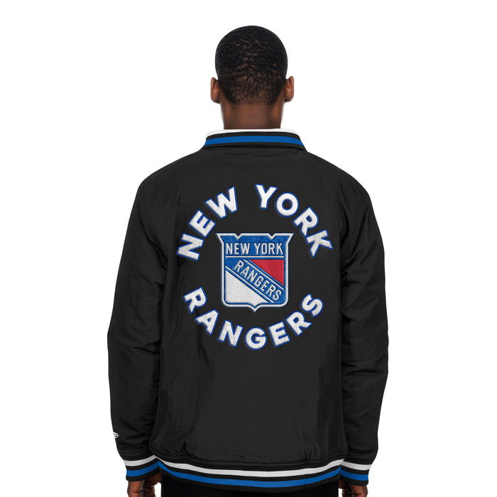 New Era Rangers Throwback Nylon Applique Full Zip Jacket - Image 2