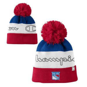 Champion Rangers Stripe Jacquard Beanie w/ Pom