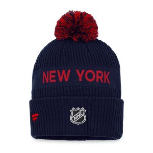 Fanatics Rangers Authentic Pro Draft Cuffed Pom Knit