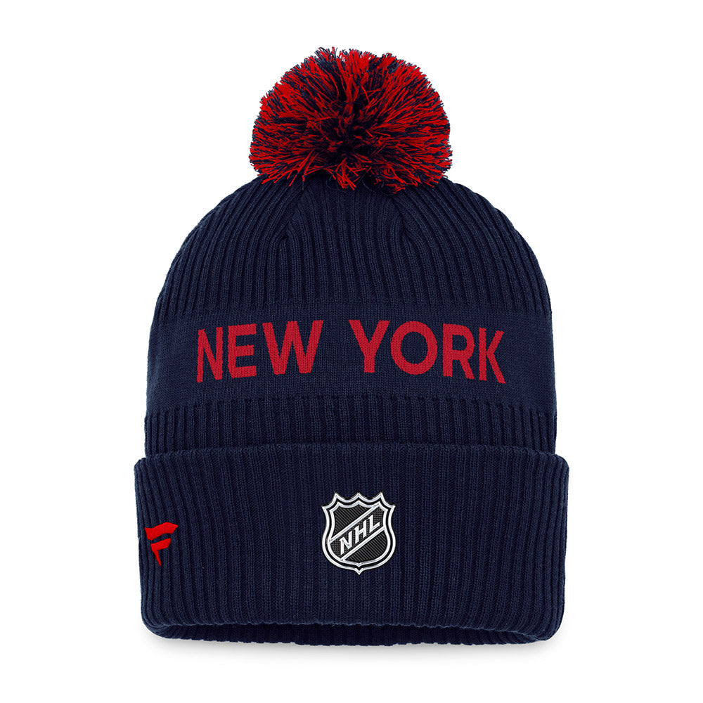 Fanatics Rangers Authentic Pro Draft Cuffed Pom Knit