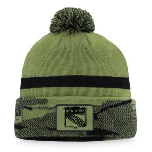 Fanatics Rangers Military Appreciation Beanie Cuff Pom